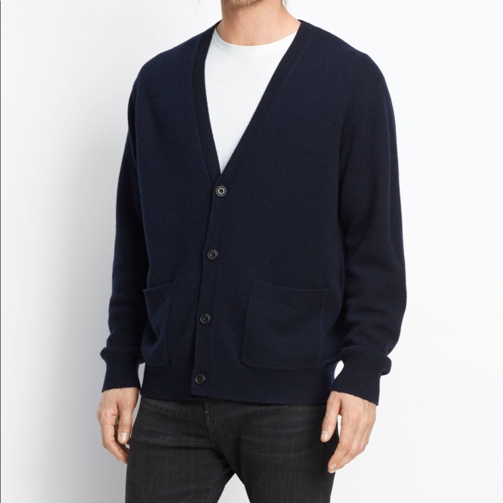 Vince Cashmere NWT Sweater Blue Cardigan